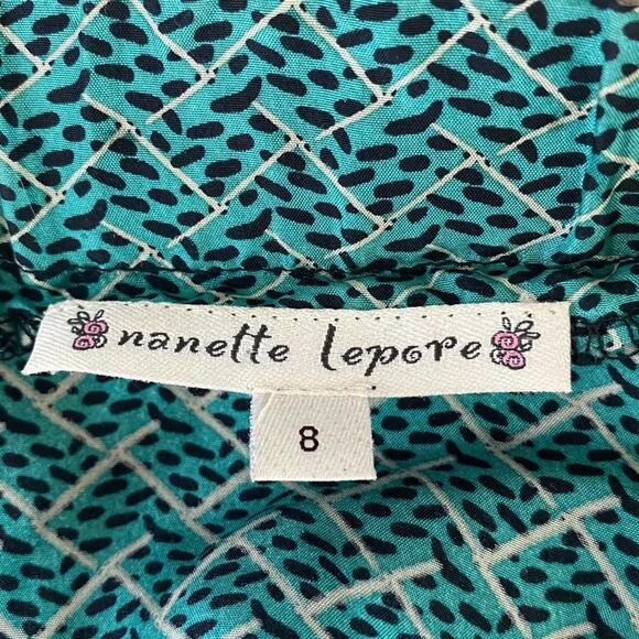 Nanette Lepore Green Silk Scarob Dot Halter Blouse Cami Tank Top NWT - Picture 10 of 14